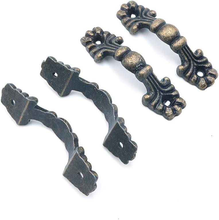 Namvo 20Pcs Practical Decorative Door Handles 42x11mm Antique Furniture Handles Jewelry Wooden Box Cabinet Knobs and Handles Kitchen Drawer Cupboard Pull Handles Grip - Image 5