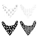 Bibs, Baby Bandana Drool Bibs with Snaps for Boys and Girls Set 4 Pack of Extra Absorbent Organic Cotton Modern Baby Gift Set for Drooling Feeding and Teething