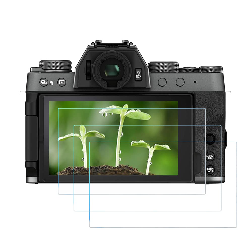 FANZR XT200 Screen Protector Compatible for Fujifilm X-T200 Camera (3 Pack), 0.3mm 9H Hardness Anti-Scratch Tempered Glass