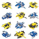 Space War Battle Vehicle Puzzle Ball 12 in 1 Mini Building Blocks For Boys Girls Transformer DIY Christmas Gift Set Outer Space Stem Intelligence Creative Building Toys - 12 Styles