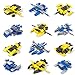 FUN LITTLE TOYS Mini Building Blocks Spaceship for Goodie Bags, Birthday Party Favors, Kids Prizes, 12 Packs 36 Models