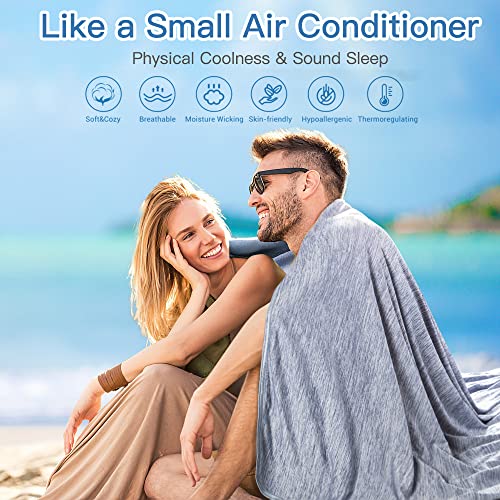 Marchpower Cooling Blanket for Kids Hot Sleepers, ArcChill Throw with