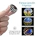 Vorida 5 in 1 Cell Phone Camera Lens, 12X Telephoto Lens + 198° Fisheye Lens+ 0.6X Wide Angle Lens+ 15X Macro Lens+ CPL for iPhone X 8 7 6 Plus, Samsung, etc