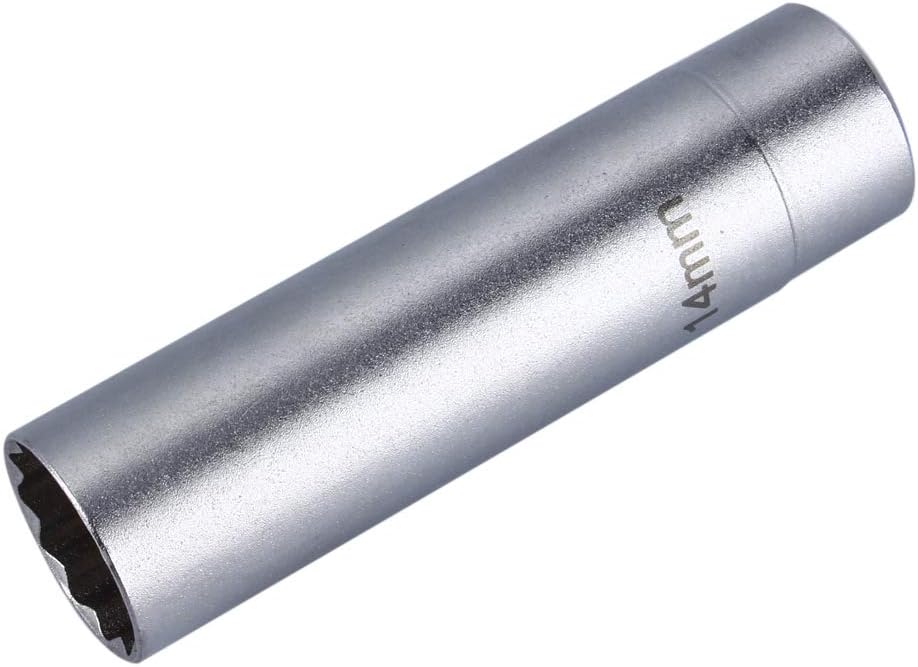IUSOT 14mm Spark Plug Socket, 12-Point, Swivel Magnetic, Compatible with 14mm Hex Spark Plugs - Image 3