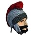 Kafeimali Men's Knight Knit Beard Hat Original Barbarian Warrior Halloween Caps
