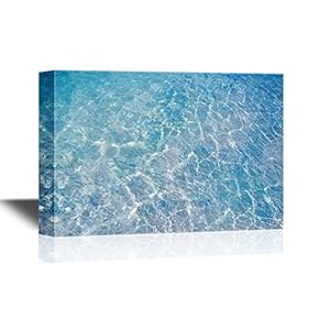 Canvas Wall Art - Clear Water - Gallery Wrap Modern Home Art | Ready to Hang - 12x18 inches