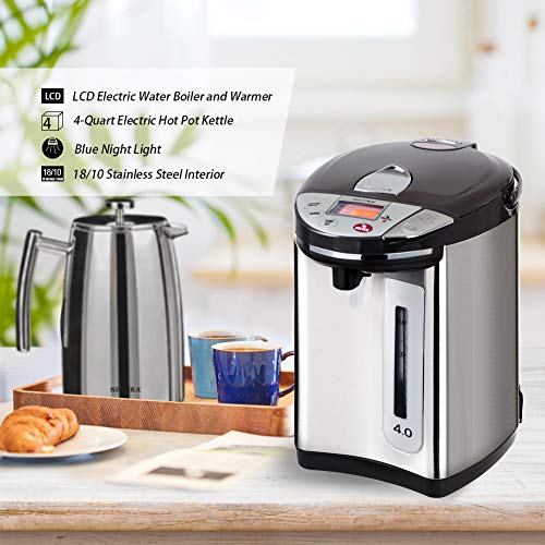 Secura LCD Electric Water Boiler and Warmer 4Quart Electric Hot Pot