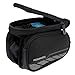 Allnice 3 in 1 Design Waterproof Cycling Bike Bicycle Front Bag Top Tube Frame Bag Pannier Double Pouch Bike Bicycle Accessory for 5.7 inches Cellphone Smartphone