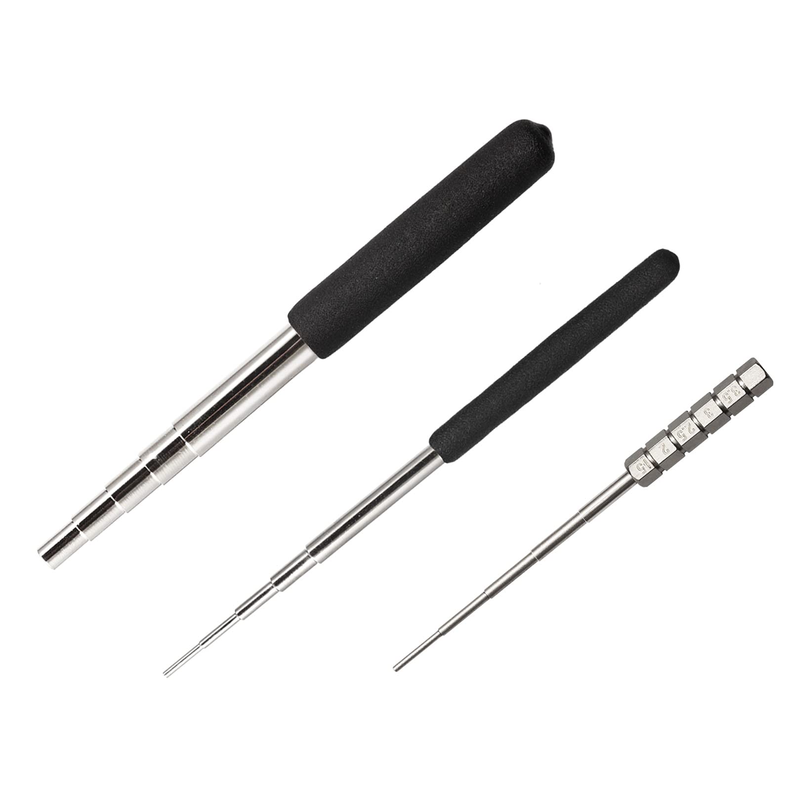 SPEEDWOX 3 Pcs Wire Looping Mandrel, 12 Sizes Black Jump Ring Mandrel, Ring Forming Tool for Jewelry Making Wire Wrapping