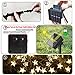 Windpnn Solar String Lights Outdoor, Solar Powered Star Lights, 30ft 50LED 8 Modes Waterproof Christmas String Lights for Gardens Patio Landscape Xmas Tree Decorations(Warm White)