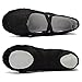 CIOR Ballet Slippers For Girls Classic Split-Sole Canvas Dance Gymnastics Yoga Shoes Flats(Toddler/Little Kid/Big Kid),VTW01,Black,28
