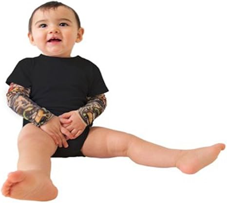 baby onesie with tattoos