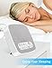 White Noise Machine, VPOW [UPGRADED 2018] Wave Premium Sleep Therapy Sound Machine with 6 Soothing Natural Sounds, Sleep Machine Built in USB Output & Timer 1PC Sleep Mask