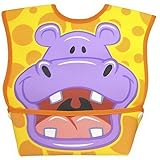 Dexbaby Big Mouth Hippo Leak-Proof Dura Bib w/ Catch-All Pocket - Large | 6 months +