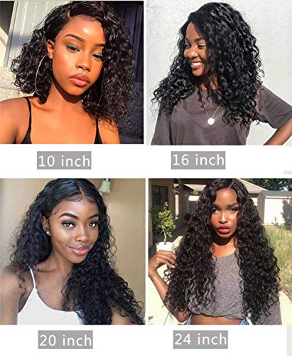 RECOOL-Hair-Water-Wave-13x4-Lace-Front-Wigs-Human-Hair-Pre-Plucked-with-Baby-Hair-150-Density-Wet-and-Wavy-Brazilian-Human-Hair-Wigs12-inches-13x4-Wig