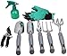 Garden Tool Set | Garden Tools Kit | Gardening Gloves | 9 Piece Garden Tool Set | Digging Claw Gardening Gloves Gardening Gifts Tool Set | Planting Tools | Gardening Supplies Basket | Rake Glovesthumb 3