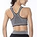 DSTANA 2 Pack Racerback Sports Bras for Women - Seamless High Impact Support Yoga Gym Removable Pads