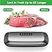 Vacuum Sealer Machine, Automatic Food Vacuum Sealer with Smart Stainless Steel Panel Touch Control, Sous Vide Vacuum Sealer Machine with Dry & Moist Sealing and Starter Kit