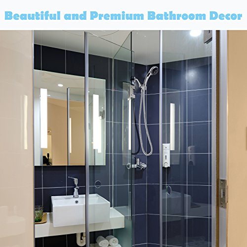 Chrider Handheld Shower Head, High Pressure 7 Spray Settings Luxury Showerhead, 60" Stainless Steel Hose and 3.2" Face , Adjustable Mount and Teflon Tape, Chrome Hand Held Finish