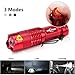 10 Pack Mini Flashlights LED Flashlight 300lm Adjustable Focus Zoomable Light (Rer)
