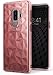 Ringke Air Prism Compatible with Galaxy S9 Plus Case 3D Vogue Design Chic Ultra Rad Pyramid Stylish Diamond Pattern Flexible Textured Protective TPU Cover for Galaxy S 9 Plus (2018) - Rose Gold