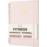 Mr. Pen- Fitness Workout Journal for Women &amp; Men, 5.8" x 8.2", 160 Pages | Hardcover, A5 Workout Log Book Planner for Home Workouts, Tracking Progress, Gym Essentials and Achieving Your Wellness Goals