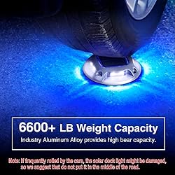 Solar Driveway Lights with 2 Color Modes, IP68
