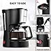 Drip Coffee Maker, Godmorn Filter Coffee Machine One Touch, 5-Cup Coffee Maker, Keep Warm for 40Mins, Anti-Drip Design, Removable Filter and Funnel, Space Compact for Coffee Lover