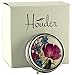 Designer Pill Box by Houder - Decorative Pill Case with Gift Box - Carry Your Meds in Style (Violets)