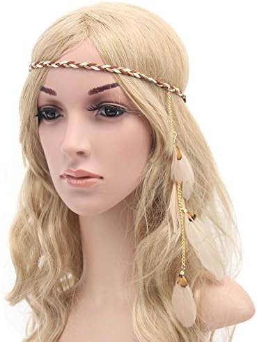 tallahassee Indian Hippie Feather Tassels Headband Bohemia Style Headdress - 6