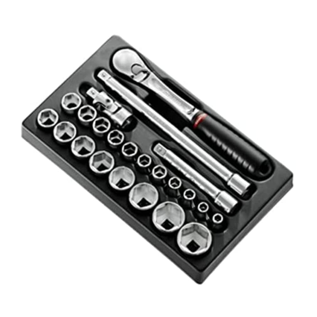 Facom MOD.SL161-36 1/2" Metric 6-Point Sockets Module, 188 mm Length Multicolored MOD.SL161-36