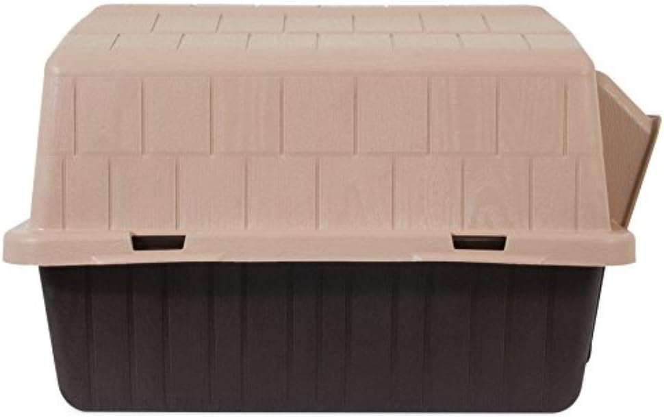 Petmate Aspen Pet Petbarn Dog House Snow and Rain Diverting Roof Raised Floor No-Tool Assembly 4 Sizes Available, Multi, UP to 15 LBS : Dog Houses : Pet Supplies