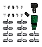 Bangder Misting Nozzle Tees Cooling Fitting for Outdoor Cooling System (23pcs)