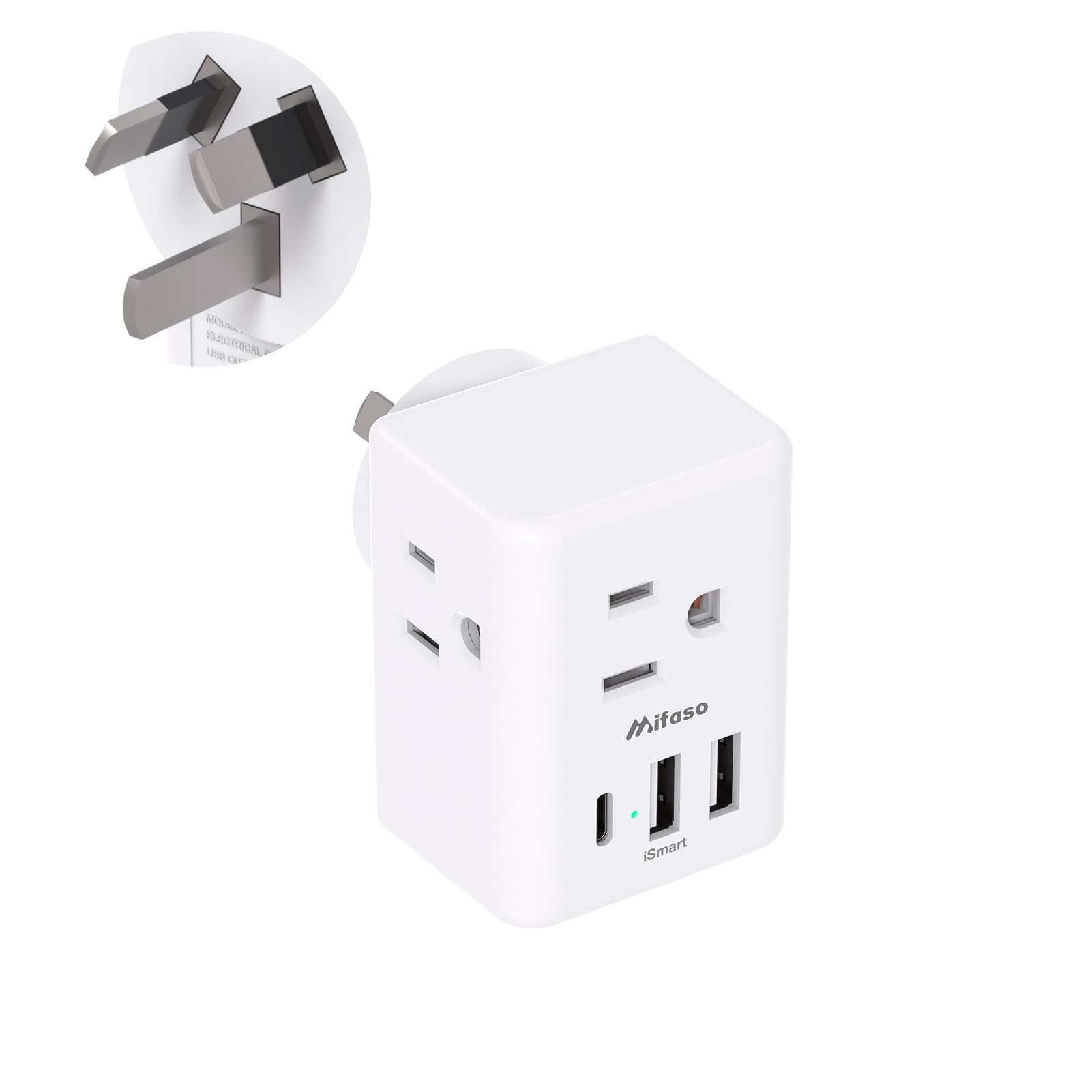 Photo 1 of US to Australia New Zealand Plug Adapter, Type I Power Plug Adapter with 3 Outlets 3 USB Ports, Australia Travel Plug Adapter for USA to Australian AU China Argentina Fiji Travel Essentials