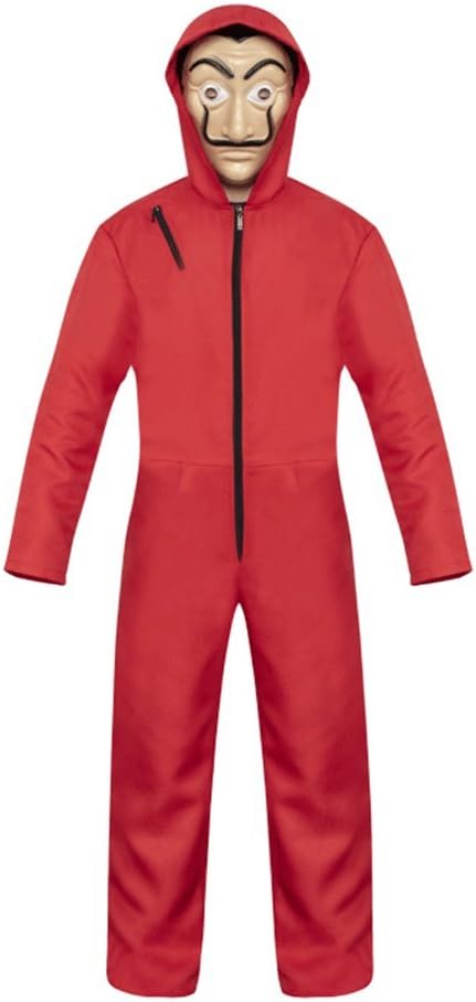 Salvador Dali Cosplay Movie Costume Red Coverall Halloween Costume