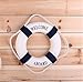 OliaDesign Welcome Aboard Cloth Life Ring Accent Nautical Decor, 13.5