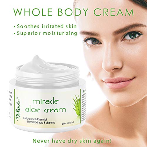 Miracle Aloe Vera Moisturizing Cream Face and Body Moisturizer Lotion