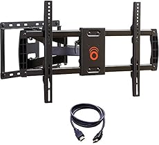 ECHOGEAR Full Motion Articulating TV Wall Mount Bracket for most 37-70 inch LED, LCD, OLED and Plasma Flat Screen TVs w/ VESA patterns up to 600 x 400 - 16" Extension - EGLF1-BK