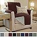 Gorilla Grip Original Slip Resistant Chair Protector for Seat Width up to 23 Inch, Patented Suede-Like Furniture Slipcover, 2 Inch Straps, Chairs Slip Cover Throw for Dogs, Armchair, Coffee
