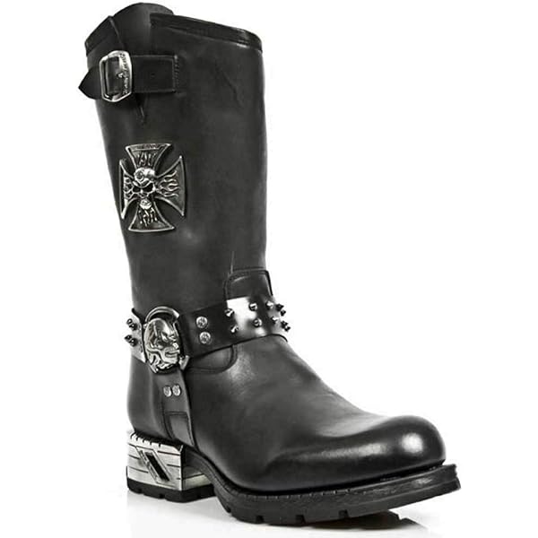 Amazon.com: New Rock Newrock M.MR030-S1 Strap Skull Metalic 