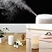 Arrela USB Portable Essential Oil Diffuser, 70ml Mini Travel Aromatherapy Diffuser Ultrasonic Cool Mist Auto Shut-off Aroma Humidifier Changing LED Light White