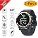 KIMILAR Compatible with Fenix 5 Smart Watch Screen Protector [3-Packs], Full Coverage Tempered Glass Screen Protector, [9H Hardness] [Ultra High Definition] [Scratch Resist] [No-Bubble]