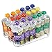 mDesign Plastic Dispenser Holder Bin Storage Organizer for organizing Infant Baby Food Bottle Juice Pouches Packets Containers Jars in Kitchen Cabinet Pantry, Nursery - Set of 2, Clear
