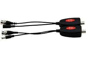 1 Channel Power Over Coax Systems for CCTV Cameras CVI Video Supply Coaxial Transmitters Up to 400M Transmission