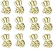 Hadskiss Earring Lifters, Adjustable Ear Lifters, Safety Drooping Earring Backs Jewelry Making Fit All Post Earrings, 6 Pair 18K Gold Plated