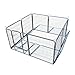 My1stPet 8 Panels Metal Exercise Dog Playpen with Door, Hammertone, 32