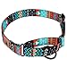 CollarDirect Martingale Dog Collar Nylon Safety Training Tribal Pattern Adjustable Heavy Duty Collars for Dogs Medium Large (Pattern 2, M, Neck Size 12″-17″)thumb 2