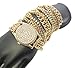 JOTW Goldtone w/Clear Simulated Wrist Watch Inspired Style Adjustable Assorted Chain Bracelet (F-1048)