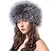 Winter Fox Fur Hat Headband - Women's Genuine Wrap Cap Neckwarmer FURTALK Original