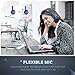 Mpow 071 USB Headset/3.5mm Computer Headset with Microphone Noise Cancelling, Lightweight PC Headset Wired Headphones, Business Headset for Skype, Webinar, Phone, Call Center